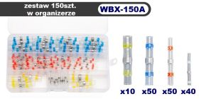 Rurki termokurczliwe z cyną i klejem zestaw 150szt.