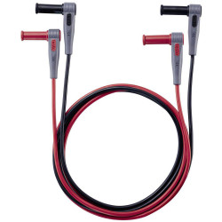 Testo 0590 0014 safety test lead 4 mm plug 1.00 m black and red