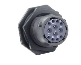 Złącze wielostykowe przemysłowe 12-pinowe Montaż na kablu Gniazdo Souriau Sunbank by Eaton