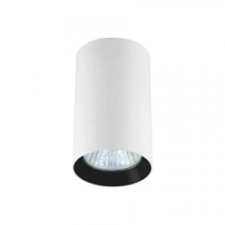 Spot tuba Manacor biało-czarne 6x9cm GU10 LP-232/1D-90 Light Prestige