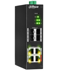 HS4408-4ET-96 - switch przemysłowy PoE 4-port + 4 SFP