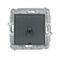 MINI Łącznik dwubiegunowy /0-1/ w stylu amerykańskim grafitowy mat 28MWPUS-9