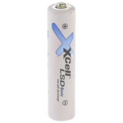 XCell 141901 LSD-Basic AAA Rechargeable Battery NiMH 800mAh 1piece Pre-charged