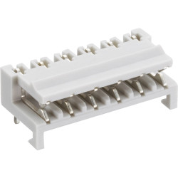 Socket header, 2 pole, pitch 5 mm, angled, white, KBW 02