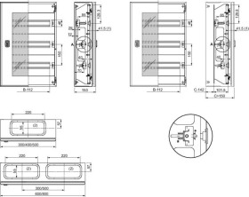 Rama modułowa do NSYS3D 48 modułów 500x400mm NSYDLM48