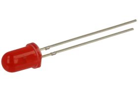 Dioda LED; Q500HCR1D; 5mm; czerwony; Światłość: 85mcd; 30°; dyfuzyjna; czerwona; 2,2V; 30mA; 645nm; przewlekany (THT); Yetda