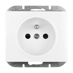 Gniazdo pojedyncze p/t 2P+Z Onyx, 16A, 250V, PT-16O, biały,OR-OE-7505/W