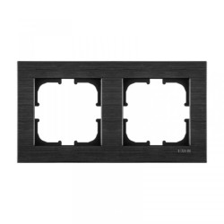 Ramka podwójna Exen seria Comfort kosmiczny czarny C102/09E