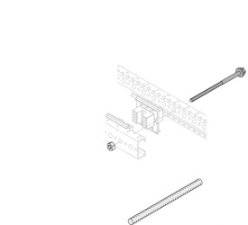 Akcesoria do obudów Prowadnik prętowy 1STQ007434A0000 Stal nierdzewna typu 304 Płytki modułowe — System Pro E Power