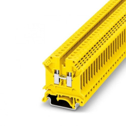 Złączka szynowa 2-przewodowa 4mm2, listwa zaciskowa koloru żółtego UK 5 N YE /50szt./