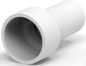 End connectorwith insulation, 0.3-6.0 mm², AWG 22 to 10, white, 19.69 mm, 35653