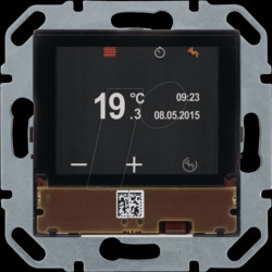 80440100 KNX temperature controller, with TFT display, integrated bus cou