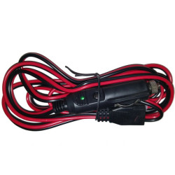 CB przewód zasilający wtyk 3pin radii President, wtyk zapalnicz