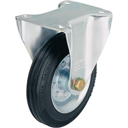 Blickle 281352 B-VE 80R Pressed Steel Fixed Castor - Wheel &#xD8; 80mm