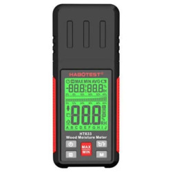 Cyfrowy miernik wilgotności Habotest HT633, wilgotnościomierz do drewna