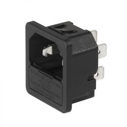 6200.4315 GNIAZDO ZASILAJĄCE z oprawą bezpiecznikową (1 bezpiecznik)