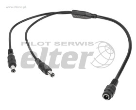 Rozdzielacz wtyku zasilacza 2,1/5,5mm x2