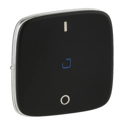 VALENA ALLURE Klawisz łącznika dwubiegunowego ze wskaźnikiem/podświetleniem led czarny 755048