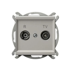 SONATA Gniazdo RTV przelotowe 14-dB kaszmir GPA-14RP/m/82