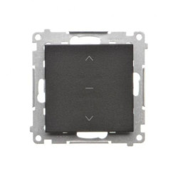 Simon 55 Przycisk roletowy (moduł) 10 A, 250 V~, szybkozłącza Czarny mat TZP1K.01/149