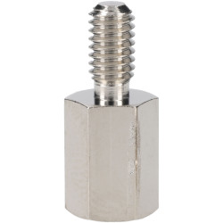 R-TECH 524381 Hex Threaded M-F Spacer Brass 7mm A/F M4 10mm - Pack Of 25