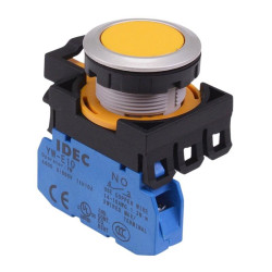 CW4B-M1E10Y Yellow Metallic Momentary Push Button Switch 1NO IP65 IDEC