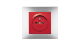 Vestra Gniazdo Pojedyncze Data Bez Ramki Podtynkowe Ip20 Srebrny 3842-16