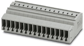 COMBI jack, spring balancer connection, 0.08-4.0 mm², 15 pole, 24 A, 6 kV, gray, 3041642