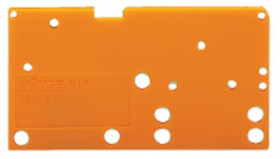 Ścianka koncowa Płytka końcowa WAGO Bloki zacisków do montażu na szynie Mocowanie szynowe