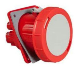 Gniazdo tablicowe 5P 63A 250/400V czerwone IP67 2666 - 630