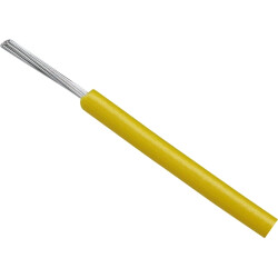 PVC-switching strand, LiYv-HT, 0.14 mm², 18 x 0.1 mm, yellow, outer Ø 1.1 mm, BYB-5-92F5908, package with 100 meters