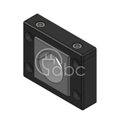 Rama przepustowa KEL-ER-B, na 1 moduł KT duży, czarna, 48206.200