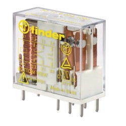 Przekaźnik monostabilny, DPDT, 24V dc, 700mW, montaż PCB, Finder 50 Series