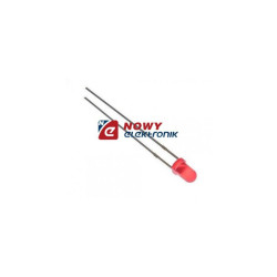 Dioda LED 3mm CZERWONA 12V clir