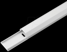 90727 Aluminium cable conduit, 1.1 m, 33 mm wide, white