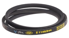 Pas napędowy, profil Z, materiał: PET, guma, 10mm x 6mm x 1.12m, RS PRO