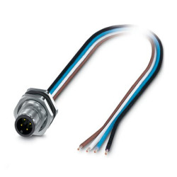 Złącze przemysłowe - zasilające 4A Wtyczka 250 V 4 Phoenix Contact Srebrny Montaż tylny IP67