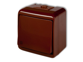 JUNIOR IP54 Wyłącznik krzyżowy brązowy 4WHE-6 KARLIK