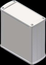 Aluminum Profile enclosure, (L x W x H) 110 x 106 x 45 mm, gray, TEKAM-31.7