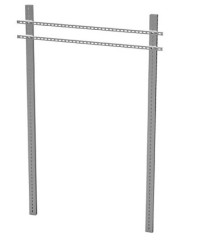 Ceownik montażowy perforowany 40x21x2mm/2mb - K-47-2-MAG