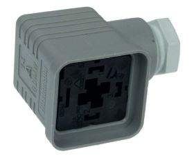 .GDMW 3011DF VI złącze na przewód, styki 3+PE, dławik koszyczkowy PG11, szary, Hirschmann, 933359106, GDMW3011DFVI, DIN43650A, W