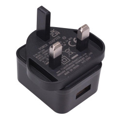 5V 1A USB Power Supply Black