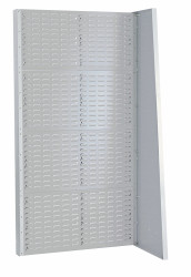 Szafka z panelami ażurowymi głębokość 905mm szerokość 1015mm wysokość 1835mm Jasnoszary Stal Bott