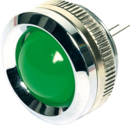 AC20 oprawka diody LED 20mm, chromowana