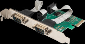 DS-30000-1 PCI Express card for 2x RS-232