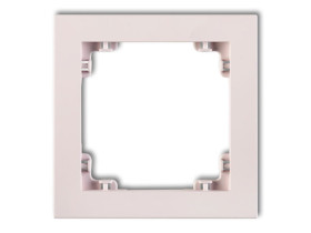DECO Ramka uniwersalna z tworzywa DECO Pastel Matt pudrowy róż 40DR-1 KARLIK