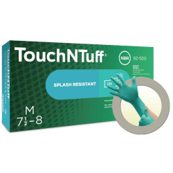 Ansell 92500070 TouchNTuff Nitrile Gloves S Chemical Protection 100 Pieces