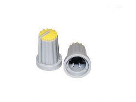 Gałka potencjometru szara GS14 -ŻÓŁTA (2szt)