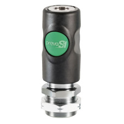 Szybkozłączka bezpieczna do przegrody PREVOST G 1/2 męskie rodzaj Męski Gwintowany Korpus z materiałów kompozytowych