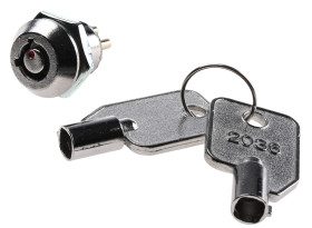 Wyłącznik kluczykowy, DPST, 4 A przy 125 V AC 2-Way